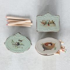 Vintage Inspired Keepsake Box Collection Set of 3
