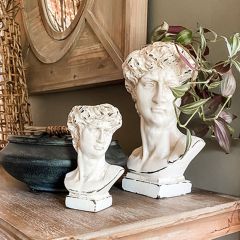  Vintage Inspired Male Bust Planter Vase