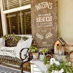 Vintage Inspired Seed Advertising Sign