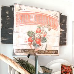 Vintage Inspired Strawberry Wall Decor