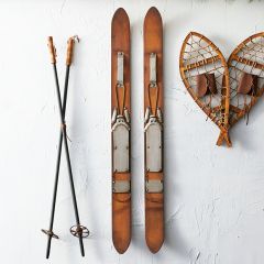 Vintage Inspired Wooden Ski