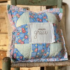 Vintage Quilt Amazing Grace Accent Pillow