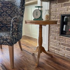 Vintage Style Round Accent Table