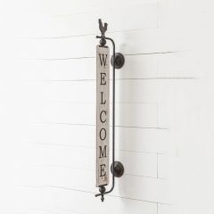Wall Mount Vertical Farmhouse Welcome Sign