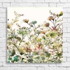 Watercolor Style Floral Wall Art