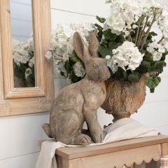 Weathered Bunny Statuette