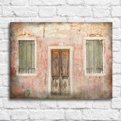 Weathered Door and Windows Wall Art