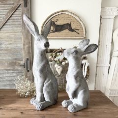 Weathered Bunny Statue