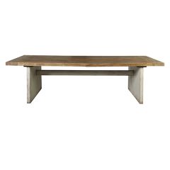 Weathered Trestle Dining Table | SHIPS FREE