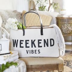 Weekend Vibes Canvas Tote Bag