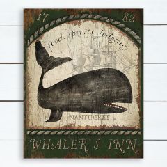 Whalers Inn Canvas Wall Sign
