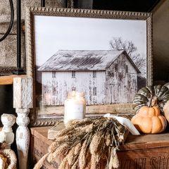 White Barn Photograph Print Wall Art