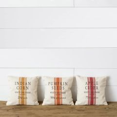 White Oak Farms Grain Sack Pillow Set of 3