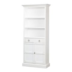 White Pine Bookcase With Doors