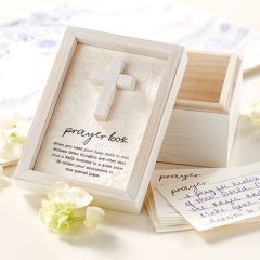 Whitewashed Wooden Prayer Box Set of 2
