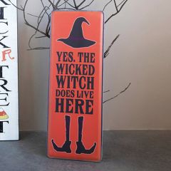 Wicked Witch Metal Sign