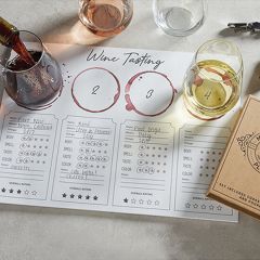 Wine Tasting Paper Placemat Set of 48