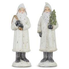 Winter Santa Figurine Set of 2