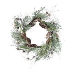 Winter Wonders Pinecone Wreath