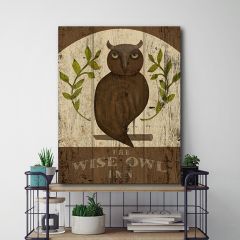 Wise Owl Canvas Wall Art