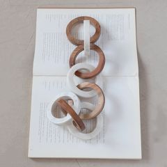 Wood and Marble Decorative Chain