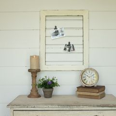Wood and Wire White Frame Display