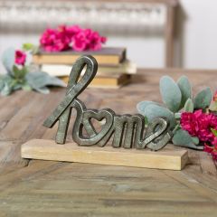 Wood Base Tabletop Home Sign