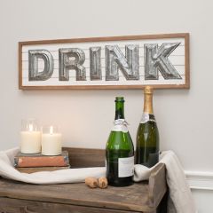 Wood Framed DRINK Wall Sign