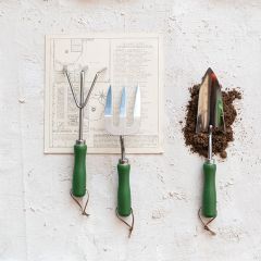 Wood Handled Garden Tools Set of 3