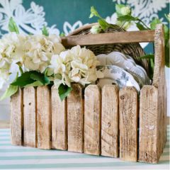 Wood Picket Planter Box