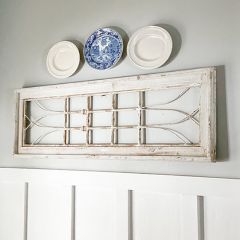 Wood Wall Panel With Iron Accents