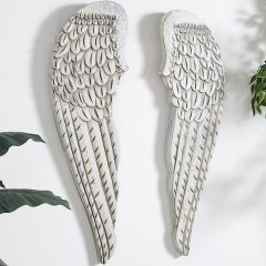 Wooden Angel Wings Wall Decor