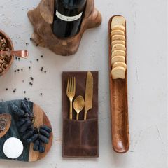 Wooden Boat Olive Dish