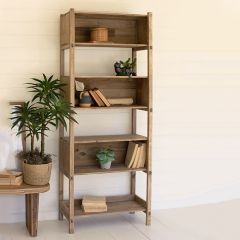 Wooden Box Bookshelf Unit