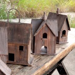 Wooden Four Gable Birdhouse