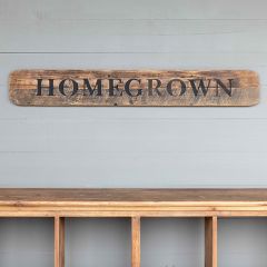 Wooden Homegrown Sign
