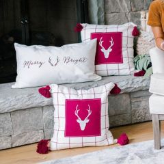 Woodland Christmas Accent Pillow Cover