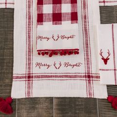 Woodland Christmas Table Runner Merry Bright