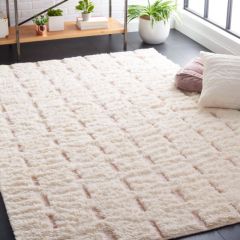 Woven Pink Dashes Area Rug