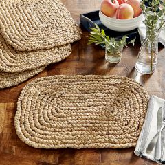 Woven Water Hyacinth Placemats Set of 4