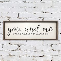 You And Me Framed Wall Sign