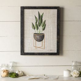 Dark Framed Plant Wall Art