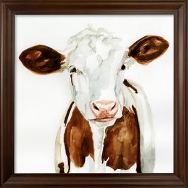 Country Cow Square Wall Art