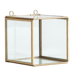 NauticalMart Brass Vitrine Glass Shadow Boxes 