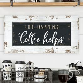Small Framed Farmhouse Signs for Coffee Bar and Kitchen