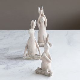 Sitting Yoga Bunny Trio