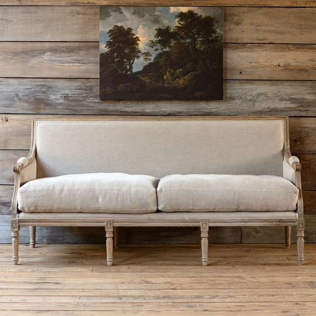 Farmhouse Chic Salon Settee / SHIPS FREE