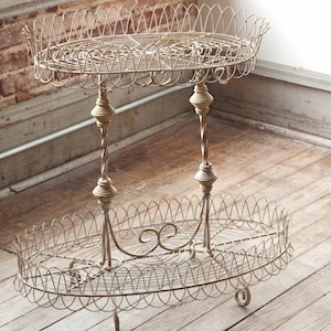 French Wire Tiered Stand