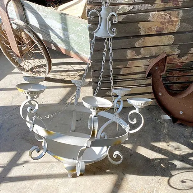 Ornate Hanging Candelabra Antique Farmhouse