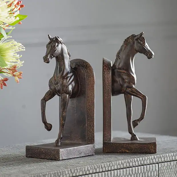 Regal Trotting Horse Bookends | Antique Farmhouse